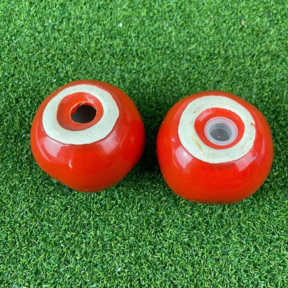 Vintage Set Ripe Tomato Glossy Red Ceramic Salt and Pepper Shakers